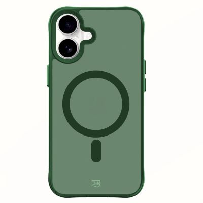 21. 3mk Smoke MagCase for iPhone 16 - Green-Translucent