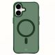 21. 3mk Smoke MagCase for iPhone 16 - Green-Translucent