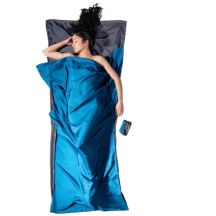 Cocoon TravelSheet Silk Sleeping Bag Liner, Rhino/Cornflower