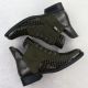 14. Women's patent leather ankle boots crocodile green Vinceza 26-16477