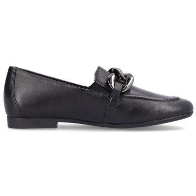 12. Comfortable leather shoes with chain Remonte W RKR645 black