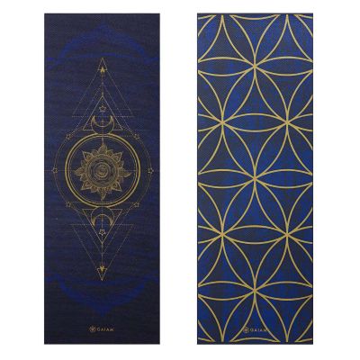 14. Gaiam Sun and Moon double-sided yoga mat 6mm 63419