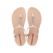 Ipanema Sandal Class women's flip-flop sandals, light beige with gold
