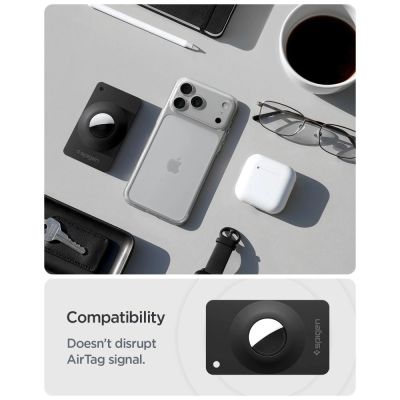 10. Spigen AirFit 2 2-Pack Case for Apple AirTag 1/2 - Black
