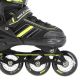 5. NILS EXTREME NH18191 2IN1 ROLLER SKATES BLACK-LIME SIZE L (39-43) WITH REPLACEABLE HOCKEY BLADE