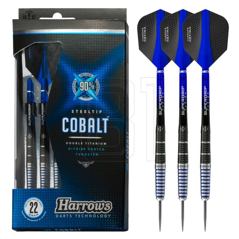 5. Darts Harrows COBALT 90% Steeltip HS-TNK-000013299