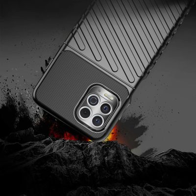 5. Thunder Case Flexible Tough Rugged Cover TPU Case for Motorola Moto G100 / Edge S black
