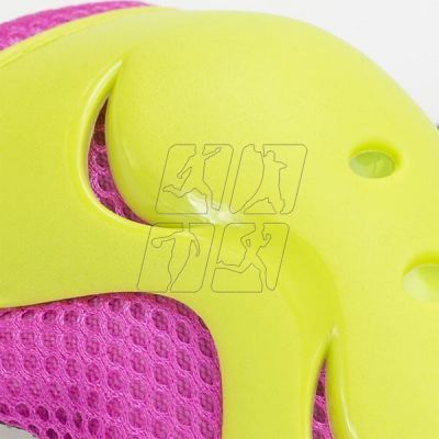 7. Set of protectors Nils Extreme H320 pink-lime size XL