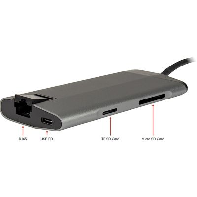 3. Inter-Tech GDC-802 Wired USB 3.2 Gen 1 (3.1 Gen 1) Type-C Gray