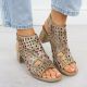 7. Women’s Closed-Toe Perforated Sandals Rieker 64780-90