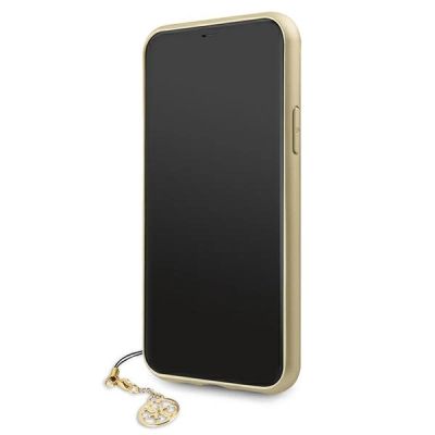 4. Guess GUHCN61GF4GGR iPhone 11 6.1" / Xr grey/gray hard case 4G Charms Collection