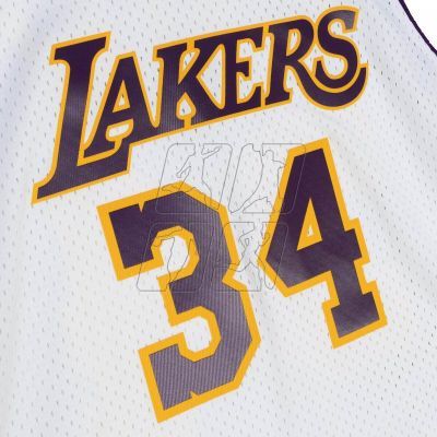 5. Mitchell &amp; Ness Los Angeles Lakers NBA Shaquille O&#39;Neal T-shirt M SMJY4442-LAL02SONWHIT