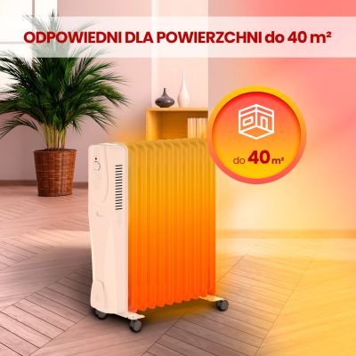 17. Extralink NY-25W1 2500W electric oil radiator, 11 fins