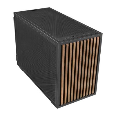 2. Lian Li B4-mATX Wood Mini Tower Black, Wood