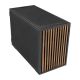 2. Lian Li B4-mATX Wood Mini Tower Black, Wood