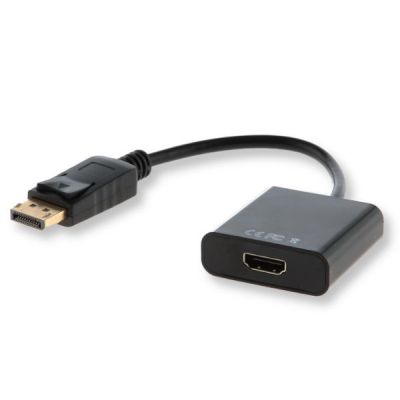 SAVIO cl-55 adapter (HDMI F - DisplayPort M; 0.10m; black)