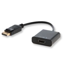 SAVIO cl-55 adapter (HDMI F - DisplayPort M; 0.10m; black)