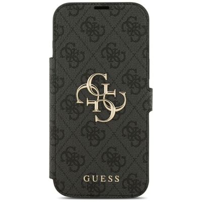 3. Guess Book 4G Metal Logo Case for iPhone 18 Pro Max / 17 Pro Max - Black