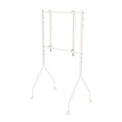 MACLEAN TV STAND / TROLLEY FOR MACLEAN TV, ON WHEELS, 37-80", MAX. LOAD 50KG, MAX. VESA 600X400, WHITE, MC-180