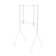 MACLEAN TV STAND / TROLLEY FOR MACLEAN TV, ON WHEELS, 37-80", MAX. LOAD 50KG, MAX. VESA 600X400, WHITE, MC-180