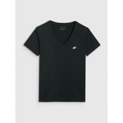6. Women's oversize plain T-shirt 4F 4FRSS25TTSHF2778-20S