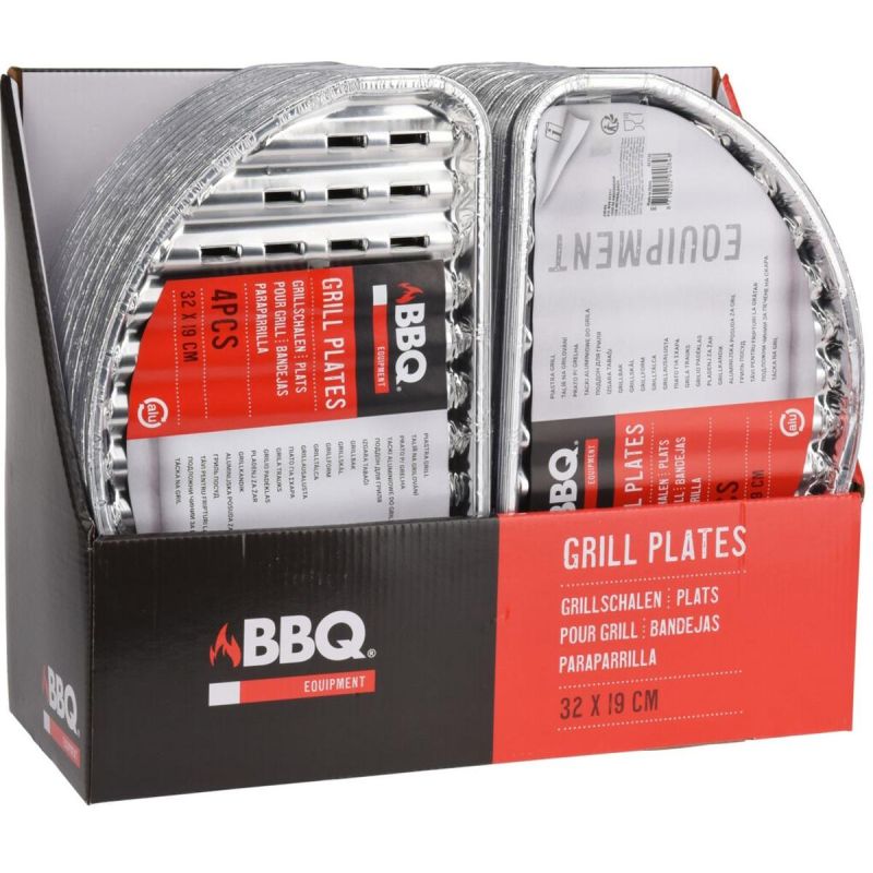 8. ALUMINUM GRILL TRAYS HALF 4 PCS