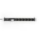 3. Digitus PDU 19" Rack Power Strip, 6x Schuko, 2.0m, 1x Unischuko plug, 16A, circuit breaker, aluminum profile