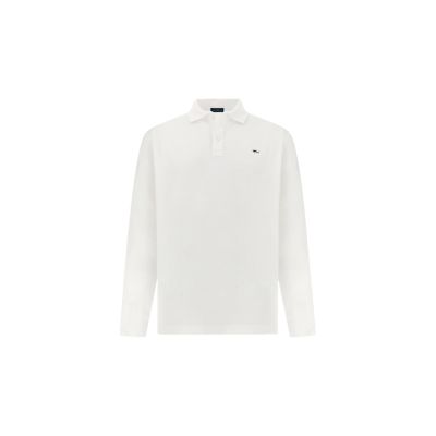 7. Men's cotton polo shirt Paul&Shark white 99311003-10 - classic, elegant