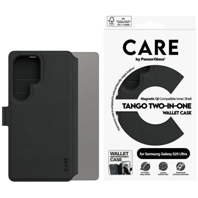 CARE by PanzerGlass Feature Tango 2in1 Wallet Case for Samsung Galaxy S25 Ultra - Black