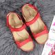 6. Red Velcro leather sandals W Helios 205