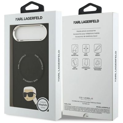 8. Karl Lagerfeld Karl Pin MagSafe Case for iPhone Air - Black