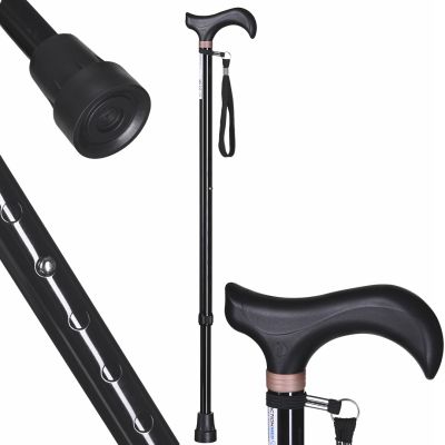 7. Adjustable walking stick (black)