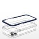 5. Clear 3in1 Case for iPhone 13 Pro Max Frame Cover Gel Blue