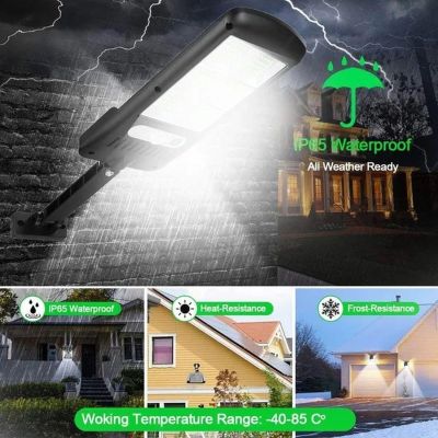 12. SOLAR STREET LAMP 120LED + REMOTE CONTROL MOTION AND DUSK SENSOR