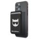 Karl Lagerfeld Wallet CardSlot Saffiano Choupette Head MagSafe Magnetic Phone Wallet - Black