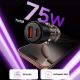 4. CC03 2-port PD75W car charger - black