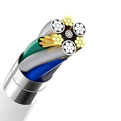 8. Dudao A4EU USB-A 2.1A wall charger - white + USB-A - Lightning cable