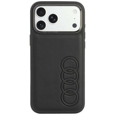 Audi TT Synthetic Leather MagSafe Case for iPhone 18 Pro Max / 17 Pro Max - Black