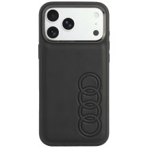 Audi TT Synthetic Leather MagSafe Case for iPhone 18 Pro Max / 17 Pro Max - Black