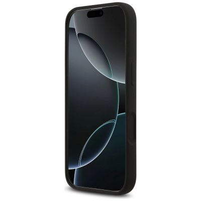 5. Guess Silicone Big 4G Script Case for iPhone 17 - Black