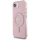2. Guess IML Glitter Circle MagSafe case for iPhone 16e - pink