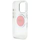 7. Guess IML Metal Colored Circle Classic Logo MagSafe iPhone 16 Pro Case - Pink