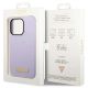 8. Guess GUHMP14LSBPLU iPhone 14 Pro 6.1" purple/purple hard case Silicone Logo Plate MagSafe