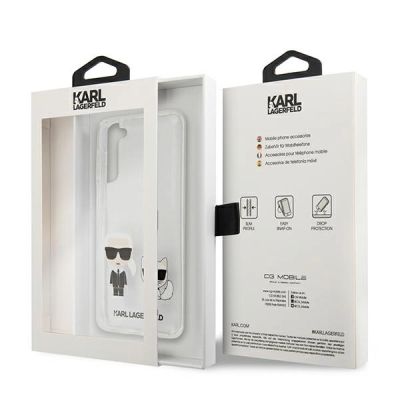 8. Karl Lagerfeld Karl&Choupette Case for Samsung Galaxy S21+ - Transparent