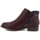 3. Burgundy Women's Leather Ankle Boots with Warm Lining M.Daszyński SFY2648-1