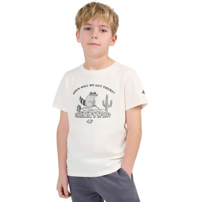 Boy's T-shirt 4F M2815 off-white 4FJWSS26TTSHM2815 11S