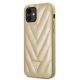 2. Guess GUHCP12SPUVQTMLBE iPhone 12 mini 5.4" gold/gold hardcase V-Quilted Collection