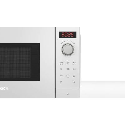 2. Bosch Serie 2 FFL023MW0 Microwave White Microwave Solo Countertop 20 l 800 W