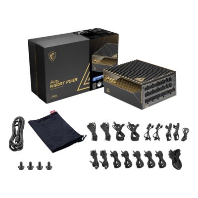25. MSI MEG Ai1600T 1600W PCIE5 80+ Titanium ATX 3.1 Power Supply