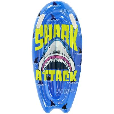 17. INFLATABLE SWIMMING BOARD 100X50CM SHARK 35017 BLUE